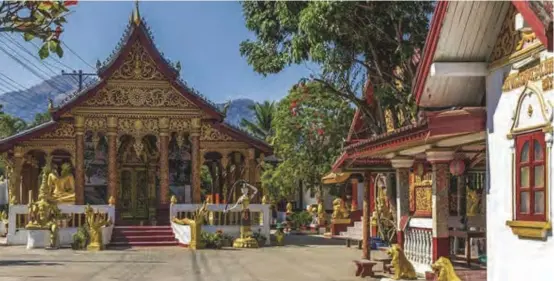  ??  ?? Sacred site … The Wat Naxao Sukharam temple in Luang Prabang, a Unesco World Heritage site.