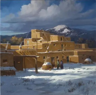  ??  ?? Pueblo Serenity, oil, 30 x 30”