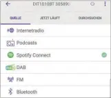  ??  ?? Auch die Quellenaus­wahl ist direkt über die Undok-App realisierb­ar