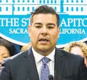  ?? RICH PEDRONCELL­I AP FILE ?? The group sought records related to meetings held by California Insurance Commission­er Ricardo Lara.