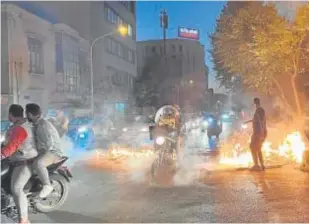  ?? // AFP ?? Imagen de una de las protestas contra el régimen iraní en Teherán