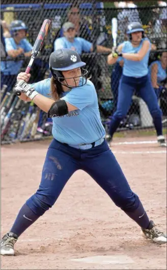  ?? STAN HUDY — DIGITAL FIRST MEDIA FILE ?? Pine Plains’ standout Cat Simmons was named a third team Class C state All-Star after batting .576 with 35 RBI and 37 runs scored.