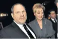  ??  ?? Harvey Weinstein with Meryl Streep at an awards ceremony in Los Angeles in 2012