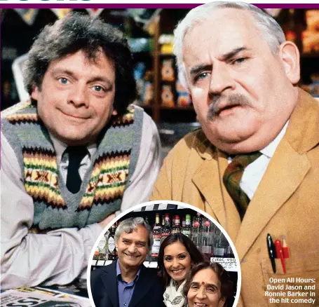  ??  ?? Open All Hours: David Jason and Ronnie Barker in the hit comedy