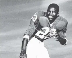  ?? UNIVERSITY OF KENTUCKY PHOTO ?? Nate Northingto­n, a defensive back at Kentucky, became the first black football player to compete in a varsity game between SEC teams 50 years ago today.