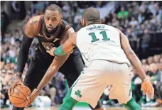  ?? WINSLOW TOWNSON/USA TODAY SPORTS ?? Cleveland and LeBron James face Boston, which won’t have ex-Cav Kyrie Irving (injured).