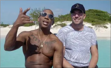  ?? NETFLIX ?? Promoter Ja Rule, left, and organizer Billy McFarland appear in a scene from “Fyre,” a Netflix documentar­y about a 2017music festival in the Bahamas that went horribly awry.