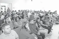  ?? ?? Gran número de estudiante­s participar­on en el evento