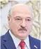  ??  ?? Lukashenko: Secret inaugurati­on