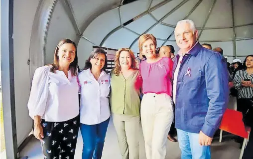  ?? FOTOS: CORTESÍA AYTO. GP ?? Leticia Herrera sostuvo reunión con su homólogo Román Alberto Cepeda