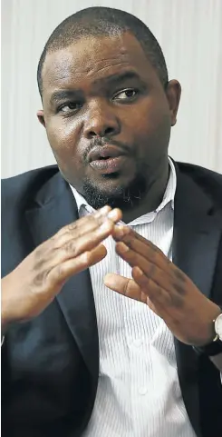  ?? Picture: Phill Magakoe ?? Kevin Malunga says whoever succeeds him as deputy public protector should be a tough, smart lawyer who keeps a distance from powerful people.