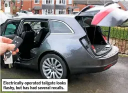  ??  ?? Electrical­ly-operated tailgate looks flashy, but has had several recalls.