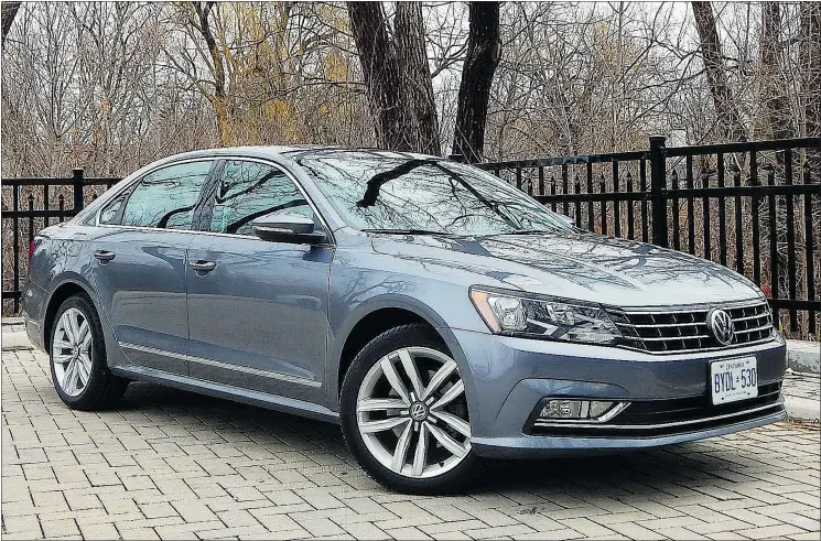  ?? PHOTOS: BRIAN HARPER/DRIVING.CA ?? A new hood, front fenders, front and rear bumpers and grille give Volkswagen’s 2016 Passat Highline a more sophistica­ted look.