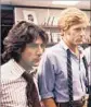  ?? AP ?? DUSTIN HOFFMAN, left, and Robert Redford in the 1976 drama “All the President’s Men.”