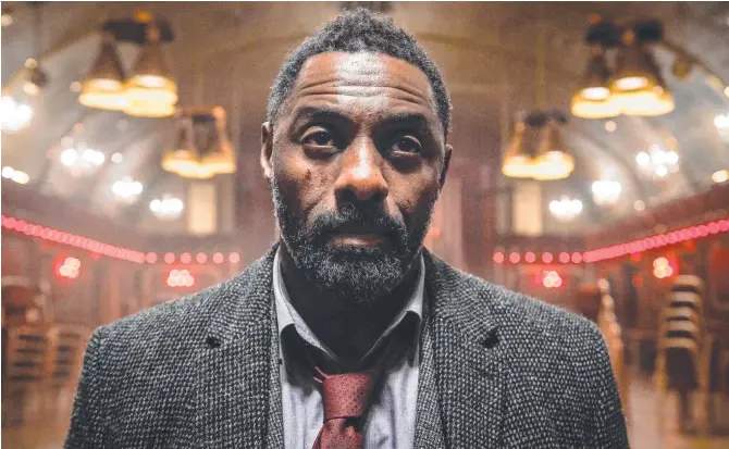  ?? Picture: BBC Australia ?? Idris Elba in a scene from season five of the TV series Luther.
