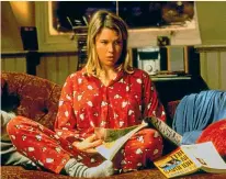  ??  ?? Bridget Jones, played by Renee Zellweger in films based on the books.