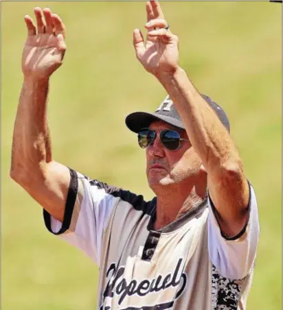  ?? KYLE FRANKO — TRENTONIAN FILE PHOTO ?? Mike Coryell’s Hopewell Post 339 team is back in the state final four.