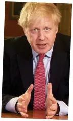  ??  ?? Clampdown: Boris Johnson