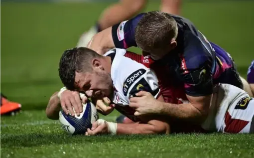  ?? (Getty) ?? Sean Reidy scored Ulster's try to put them on the verge of victory