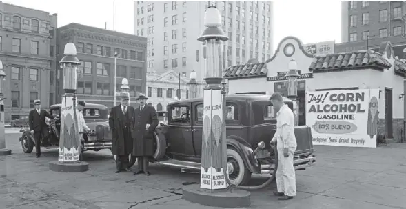  ??  ?? There’s nothing new about biofuels. Here’s a 1920s version of E10