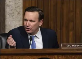  ?? ALEX BRANDON — THE ASSOCIATED PRESS VIA POOL ?? U.S. Sen. Chris Murphy, D-Conn., seen in December, begged his colleagues to finally pass legislatio­n addressing the nation’s gun violence problem on Tuesday.