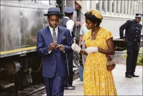  ?? Lynsey Weatherspo­on / Associated Press ?? This image released by Orion Pictures shows Jalyn Hall as Emmett Till, left, and Danielle Deadwyler as Mamie Till-Mobley in “Till.”