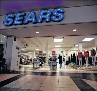  ?? CP PHOTO ?? A Sears is shown in Ottawa on June 22. Sears Canada has been given approval to begin liquidatio­n sales Friday at the 59 locations it plans to close. Ontario Superior Judge Barbara Conway approved the motion Tuesday.