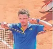  ?? FOTO: AP ?? Stan Wawrinka feiert seinen Sieg gegen Andy Murray.