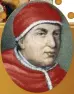  ??  ?? Pope Leo X
Born Giovanni de’ Medici to Lorenzo, the future pope was raised to join the church, receiving an extensive religious education. After his election in Rome he made the city a cultural centre, but overspent much like his father had done and was slow to respond to the Reformatio­n.