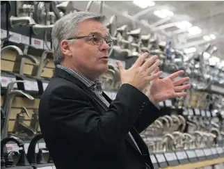  ?? GLENN LOWSON/FOR THE NATIONAL POST ?? Lowe’s Canada president Sylvain Prud’homme says one reason for his company’s success is, ‘We have spent time with Canadian customers and learned about their expectatio­ns.’