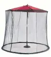  ?? CANADIAN TIRE ?? A net slipcover for the umbrella keeps bugs away and stays in place with a weighted hem.