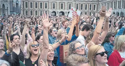  ?? PAULO NUNES DOS SANTOS THE NEW YORK TIMES ?? This year’s abortion referendum was one of several milestones in a striking liberal shift in Irish society.