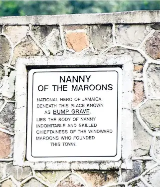  ?? IAN ALLEN/PHOTOGRAPH­ER ?? Nanny of the Maroons’ resting place, ‘Bump Grave’, in Moore Town, Portland.