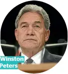  ??  ?? Winston Peters