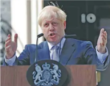  ?? | AP ?? Boris Johnson afirma que el brexit ocurrirá pase lo que pase.