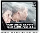  ?? ?? Harry arriving in London