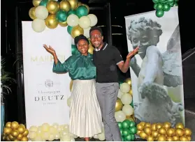  ?? /Bongani Mdakane ?? Business partners Kgaogelo Ntshwana and Itumeleng Mamabolo have secured a licence to distribute Deutz.