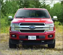  ??  ?? The 2018 Ford F150 Power Stroke diesel is powered by a turbocharg­ed, 3.0-litre, V6 diesel engine capable of 250 horsepower and 440 lb.-ft. of torque.