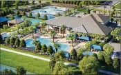  ??  ?? Amenities will be abundant at Dakota, including an elegant clubhouse and lifestyle complex that include an indoor sports court, fitness studio, event room, tennis courts and resort-style pool.