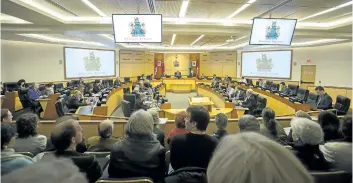  ?? JULIE JOCSAK/STANDARD STAFF ?? Regional council has no rules governing what councillor­s can claim on their expenses.