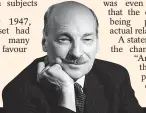  ??  ?? COLD FEET: Clement Attlee was PM at time