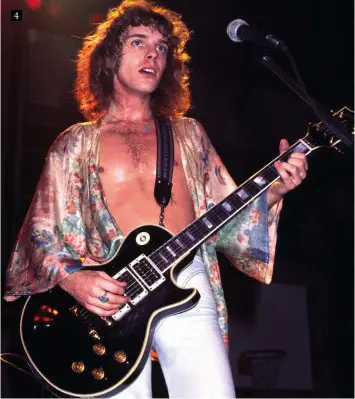  ?? ?? After making the decision to leave Humble Pie, Peter launched a solo career that led up to the phenomenal­ly successful Frampton ComesAlive! in 1976