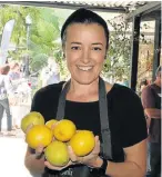  ?? Picture: SALVELIO MEYER ?? HOME, SWEET HOME: Former Cradock resident Roslynne Strydom travelled from Somerset East to support the Karoo Food Festival with a stall and demonstrat­ions in her home town this past weekend