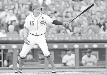  ?? DAVID KOHL/USA TODAY SPORTS ?? Reds outfielder Nick Senzel hit three homers in his first four games in the major leagues, including two May 6. He was drafted second overall in 2016 from Tennessee.