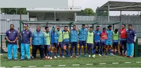  ??  ?? Haringey…Tuvalu’s 23-man squad played all of their games in North London