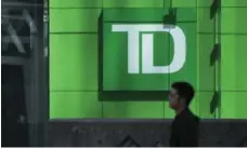  ?? RANDY RISLING/TORONTO STAR FILE PHOTO ?? TD has been ramping up direct investment in cybersecur­ity by 30 per cent to 35 per cent, compounded annually, each year, says TD’s Jeff Henderson.