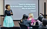  ??  ?? Tsogo Sun hosted a “Celebrate and Inspire” Women’s Day event with dynamic keynote speaker and businesswo­man, Phuti Mahanyele.