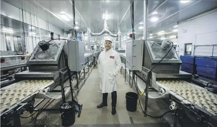  ?? JASON FRANSON ?? Joe Makowecki, CEO of Edmonton-based perogy maker Heritage Foods, hopes Canada will scrap its tight control over the dairy market amid the global shift to free trade.