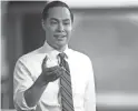  ?? SEAN LOGAN/THE REPUBLIC ?? Julian Castro speaks during a Town Hall in 2019 at the Tempe Center for the Arts.