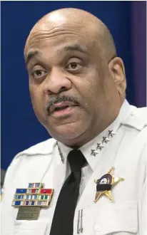  ?? SUN- TIMES FILE PHOTOS ?? In Police Supt. Eddie Johnson’s deposition, he said he had never seen or heard anything related to a ‘‘ code of silence’’ within the Chicago Police Department.